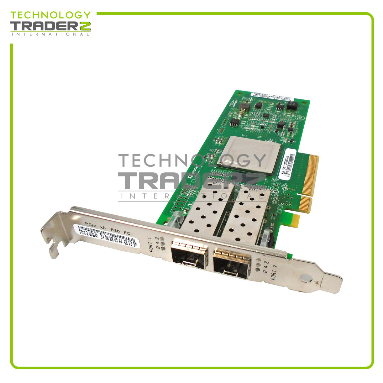 LOT OF 2 42D0512 IBM PCI-E 2 Port 8G FC HBA 42D0516 QLE2562-IBMX W/ Long Bracket