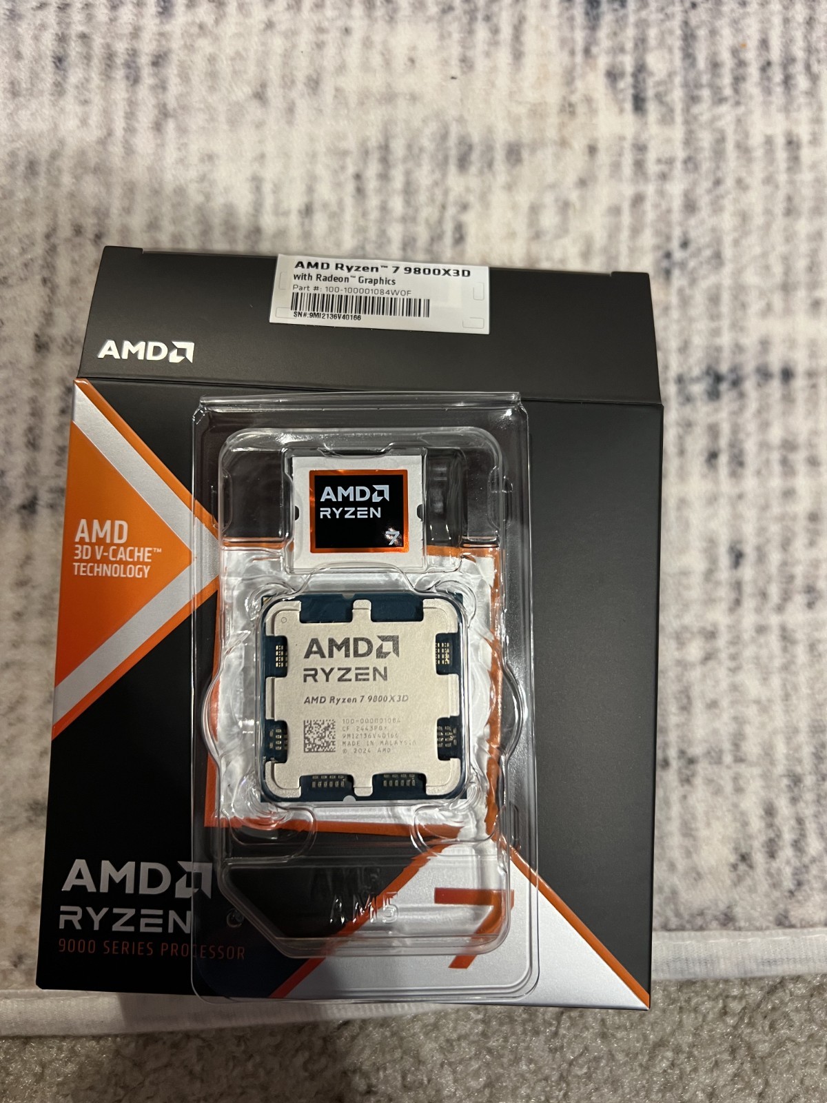 AMD – Ryzen 7 9800X3D 8-Core – 16-Thread 4.7 GHz (5.2 GHz Max Boost) Socket AM5