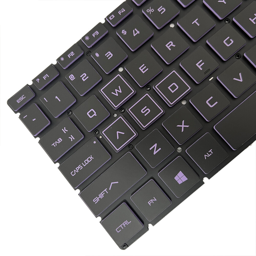 Purple backlight keyboard for HP Pavilion Gaming 15-CX 15-cx0056wm 15-cx0058wm