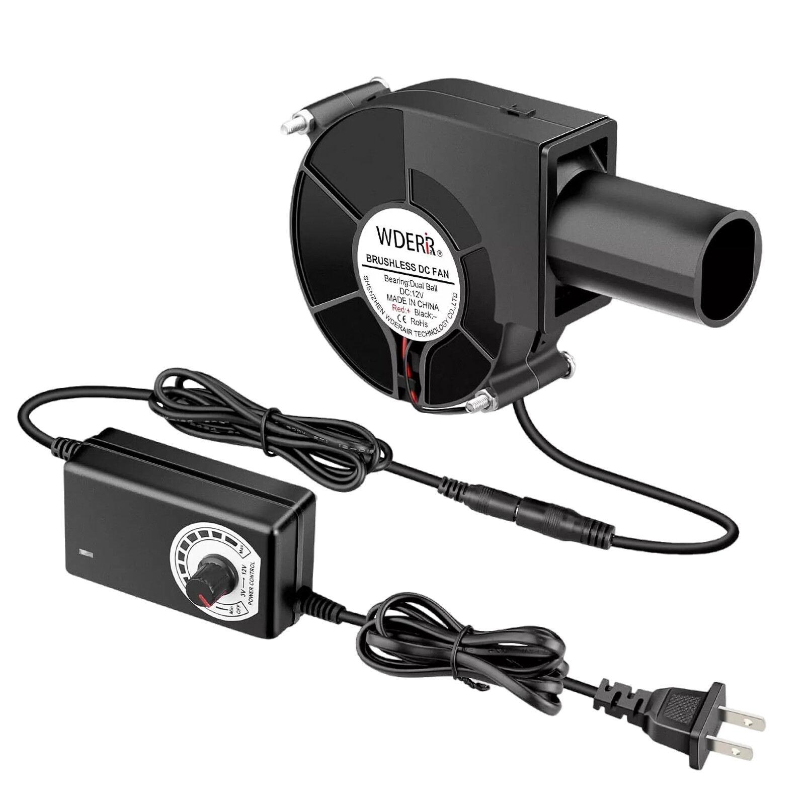 Blower Fan 120v 240V AC Plug Variable Speed Controller Centrifugal Outdoor