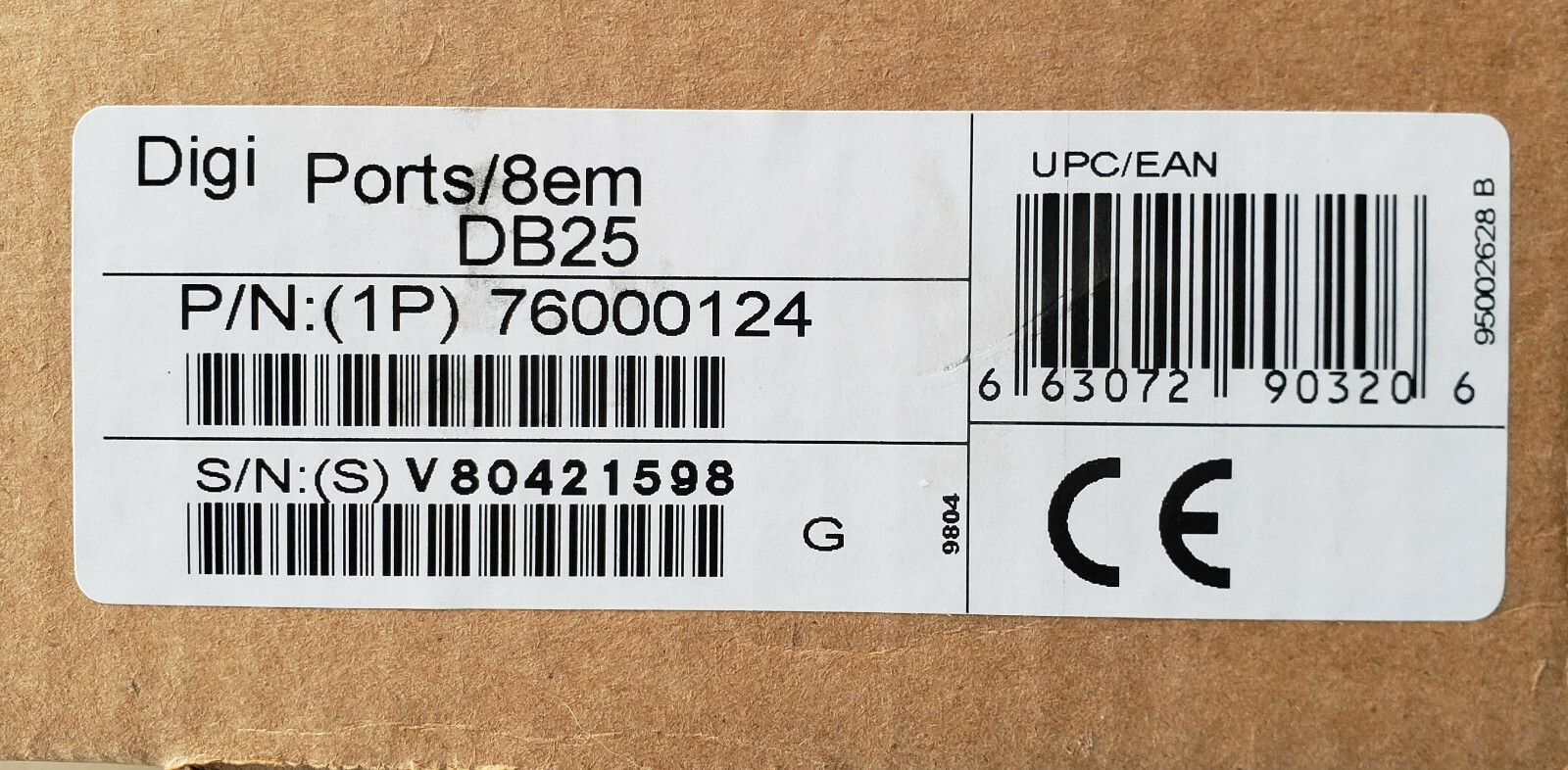 Digi AccelePort Xem Box 8 Port 76000124 + Software Set NEW Open Box