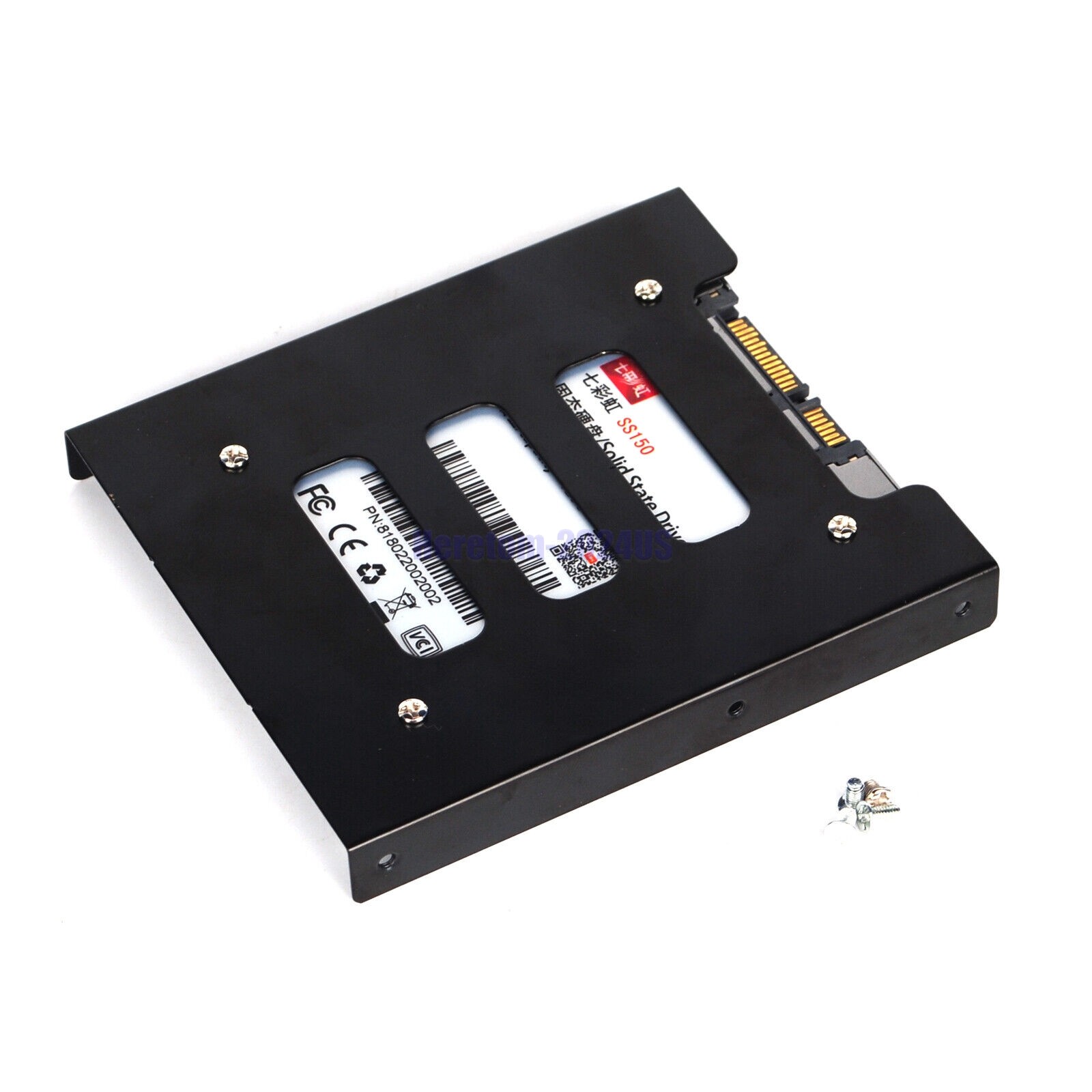 Lot 2.5 to 3.5 Bay SSD Metal Hard Drive HDD Mounting Bracket Adapter Dock / Tray