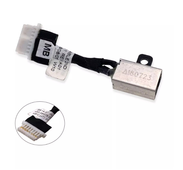 5pcs DC Power Jack Cable For Dell Inspiron 14 5481 5482 450.0F903.0011 0WJXD9