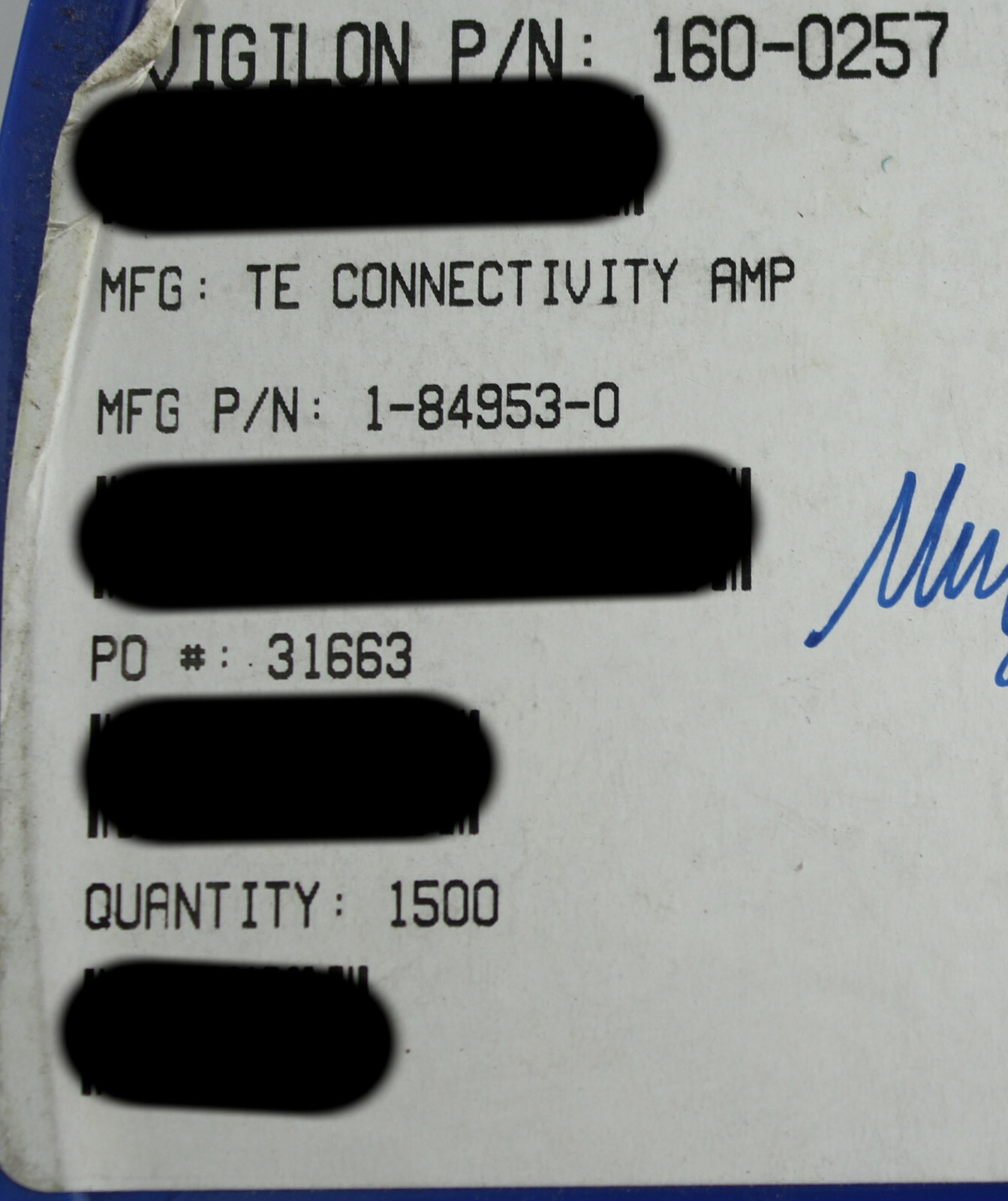 Lot of 426 TE Connectivity/AMP 1-84953-0 1MM FPC TOP CONTACT LEADFREE