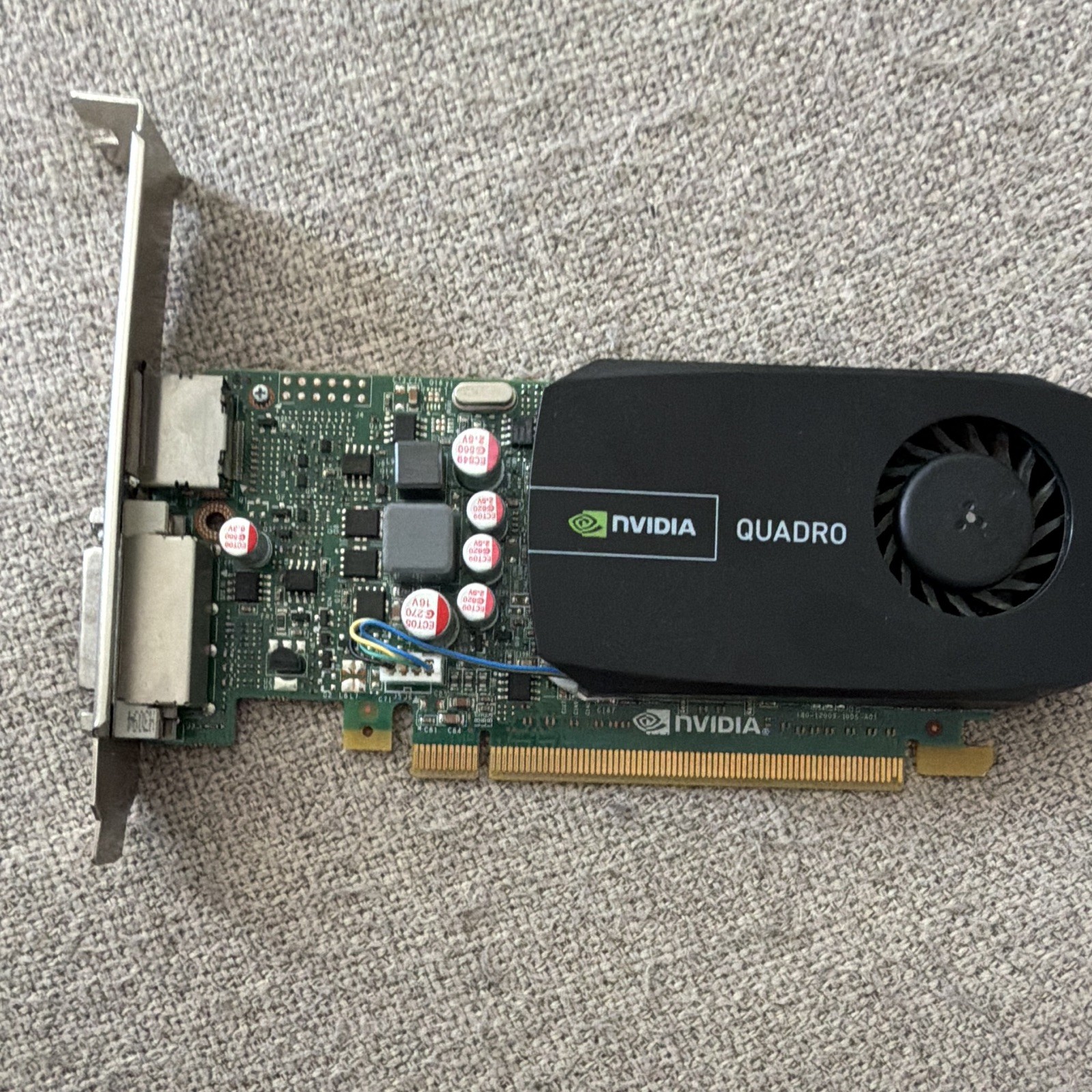 NVIDIA Quadro 600 PCIe x16 Graphics Card DisplayPort DVI Multi-Monitor