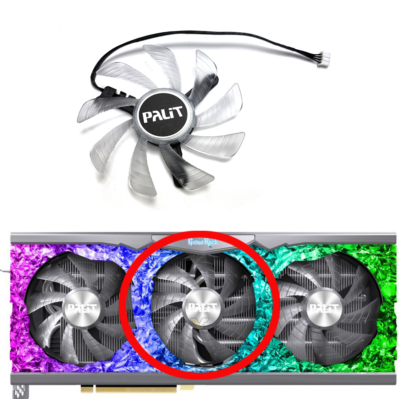 85MM Cooling Fan for PALIT RTX3090 3080ti 3080 3070ti 3070 GameRock