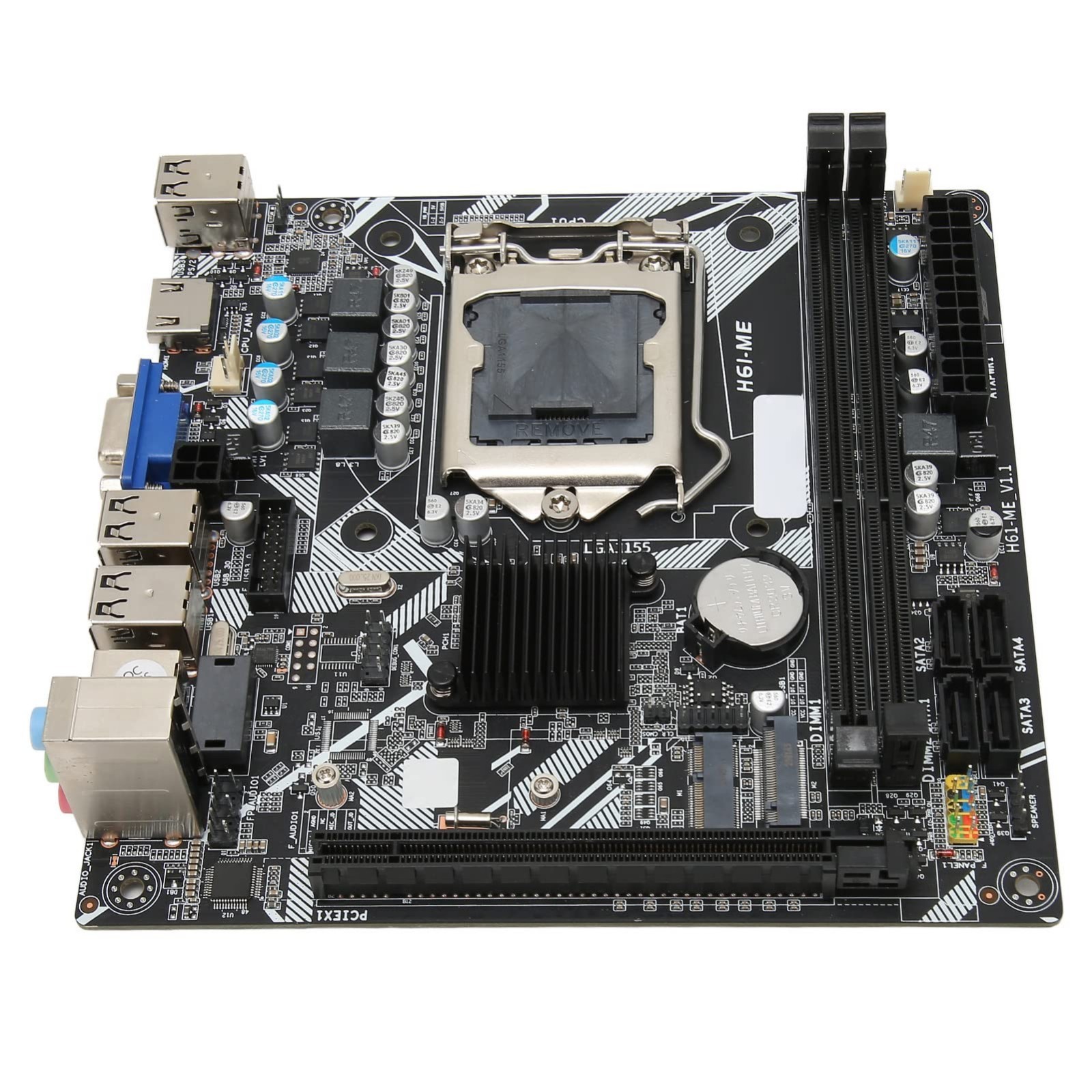 Mini ITX Motherboard LGA 1155, DDR3, 10 USB 2.0, VGA, HDMI, PCIe 16X for Gaming