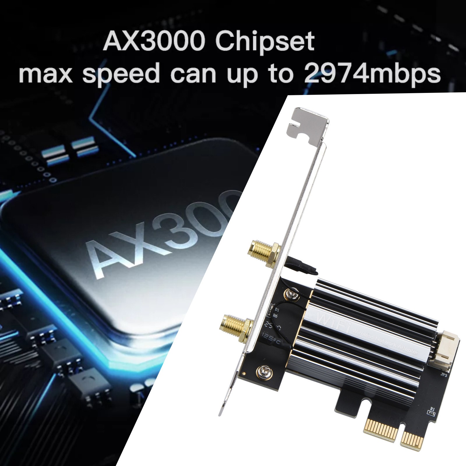 AX3000 Chipset PCIe WiFi 6 For Intel AX200 WiFi Card PC Adapter For Acer/Dell