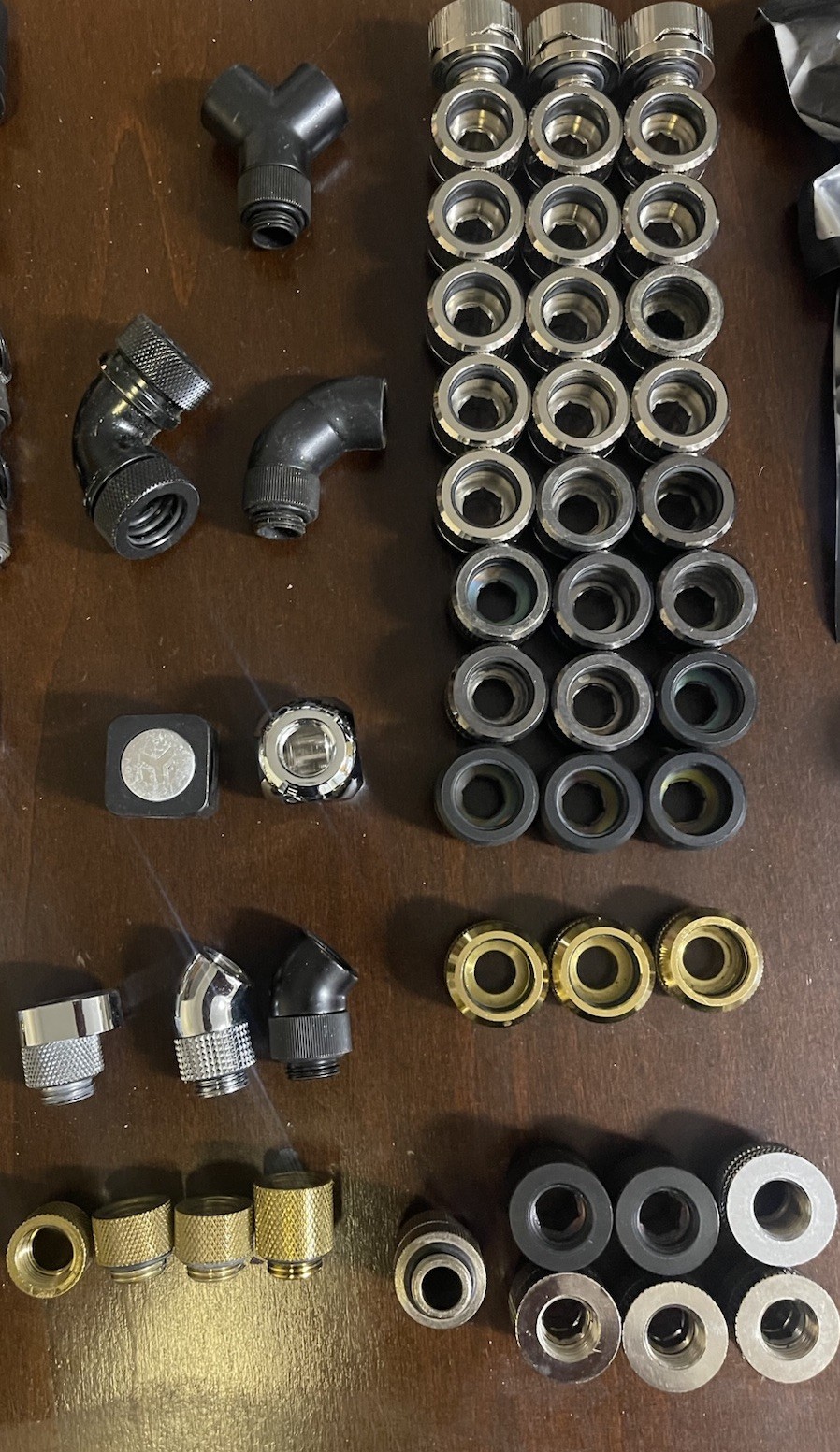 PC Water Cooling Fittings, Radiators, Pump Res Combo, Distro plate – New & Used