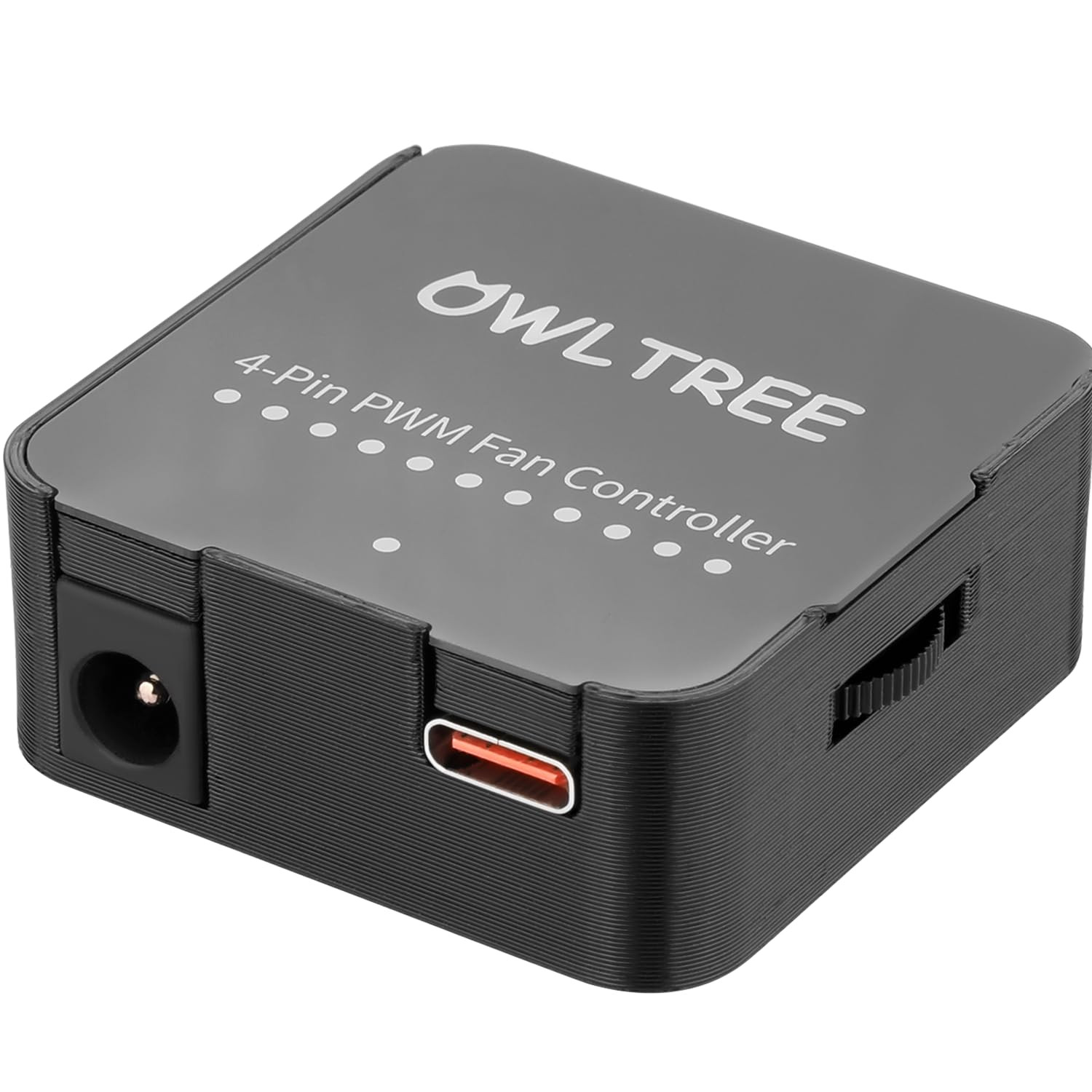 12V 4 Pin PWM Fan Speed Controller PC Fan Hub 6 Fans Supported, Powered by Type-