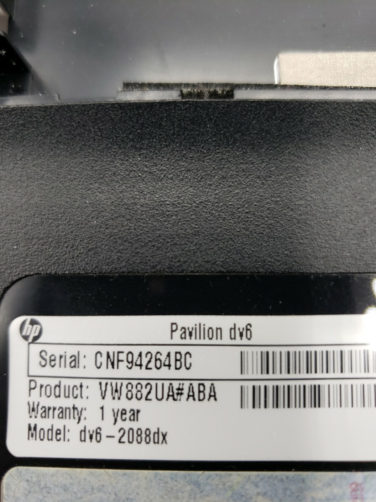 HP PAVILION DV6-1000 series Bottom base cover aw21120a