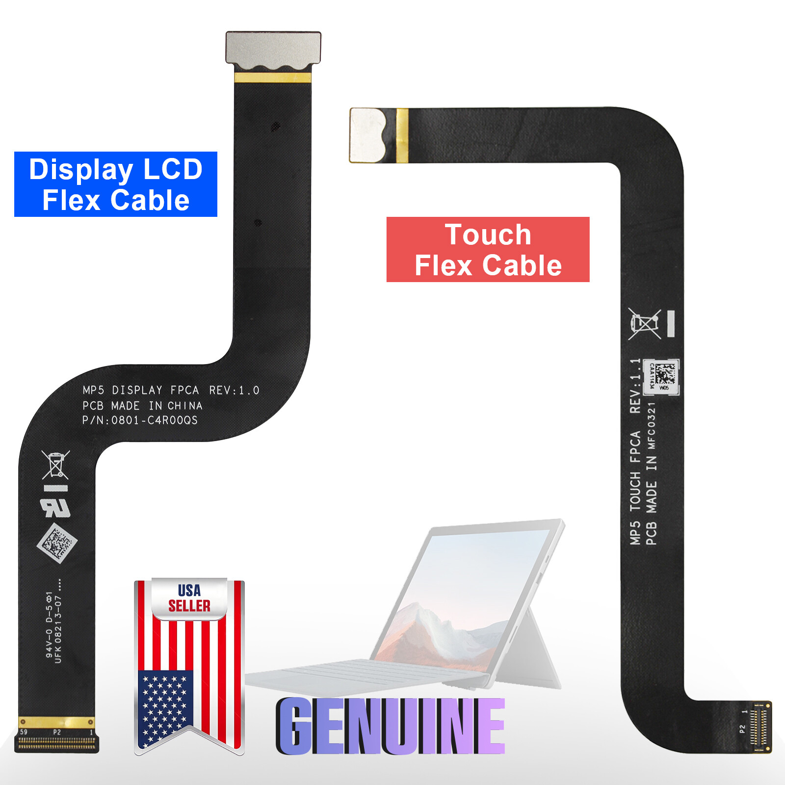 OEM Display LCD / Touch Flex Cable For Microsoft Surface Pro 7+ 7 Plus 1960 1961