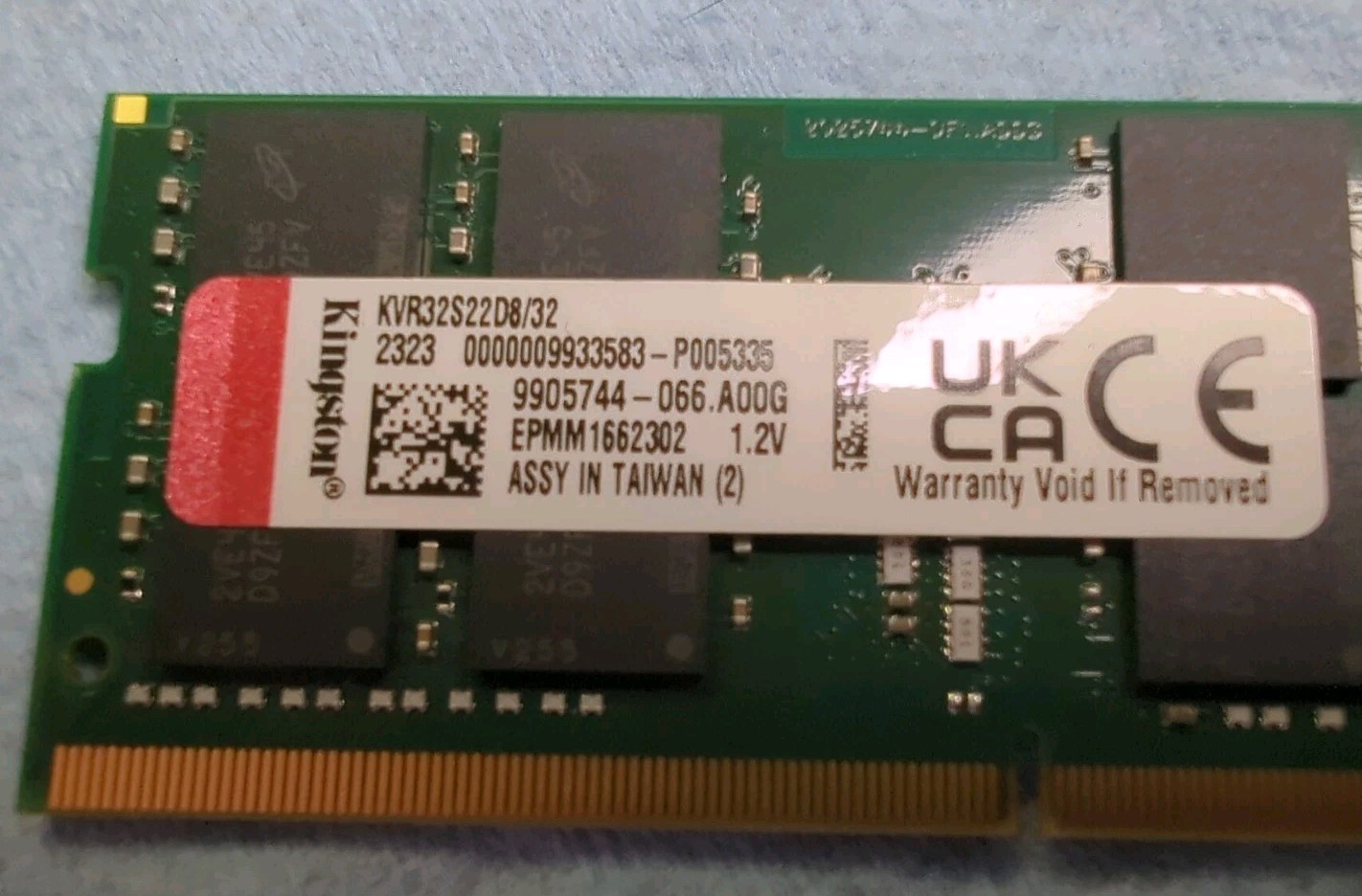 2- Kingston ValueRAM 32GB (1x32GB) 3200MHz 260-pin DDR4 SO-DIMM RAM Module…