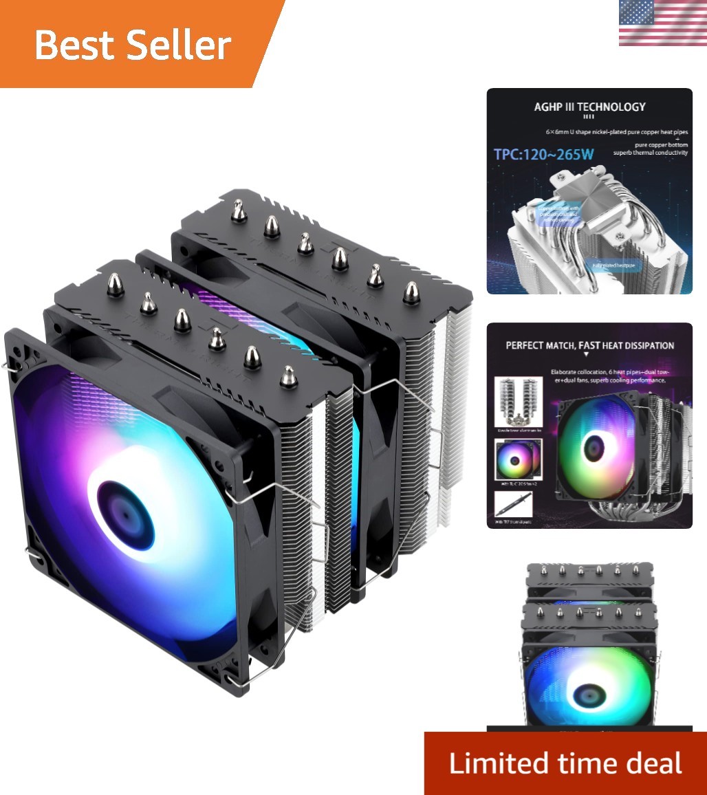 Ultra Silent Peerless Assassin 120 SE ARGB Cooler – 66 CFM Dual Fan Design