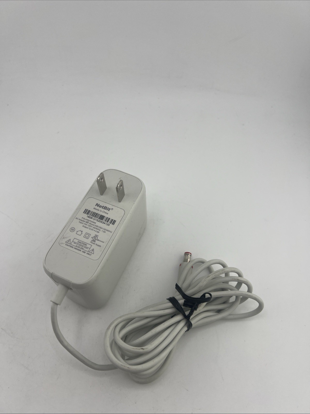 NetBit AC Adapter NB Input 120V NBC56A120460VU 1.5A 12V 4.6