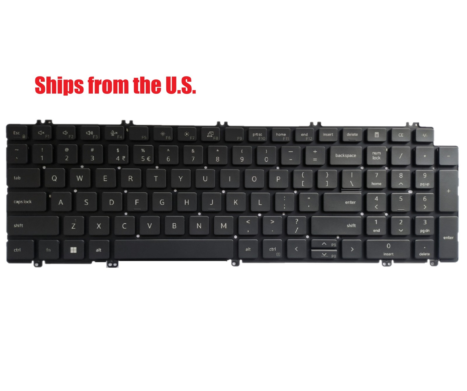 For Dell PK133MM1A00 US Keyboard New Non-Backlit