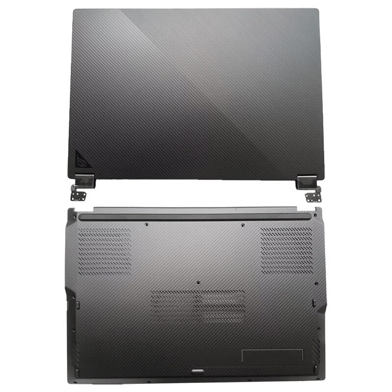 New for ASUS ROG Flow X16 GV601 GV601RM Black LCD Back Cover+Hinges+Bottom Case