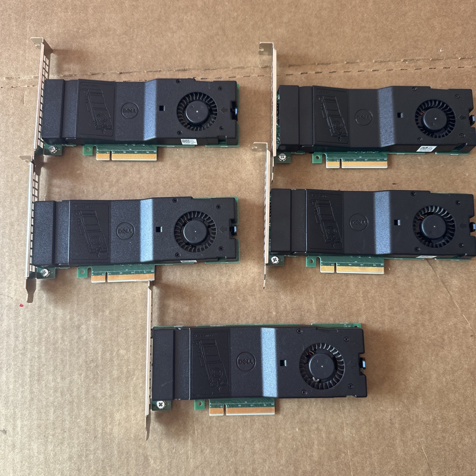 Lot fo 5x Dell NTRCY ✅NVMe M.2 PCIe 2x Solid State Storage Adapter Card✅NO BOLTS