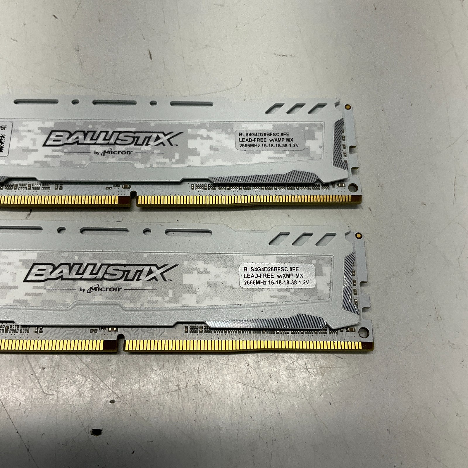 used Ballistic Sport Ram 8gb (2 4g Sticks) Memory 2666mhz BLS4G4D26BFSC.8FBD2