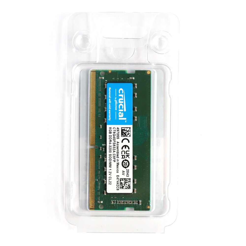 Genuine Crucial 16GB(2 x 8GB) 1Rx8 DDR4 3200MHz PC4-25600 SODIMM Laptop Memory