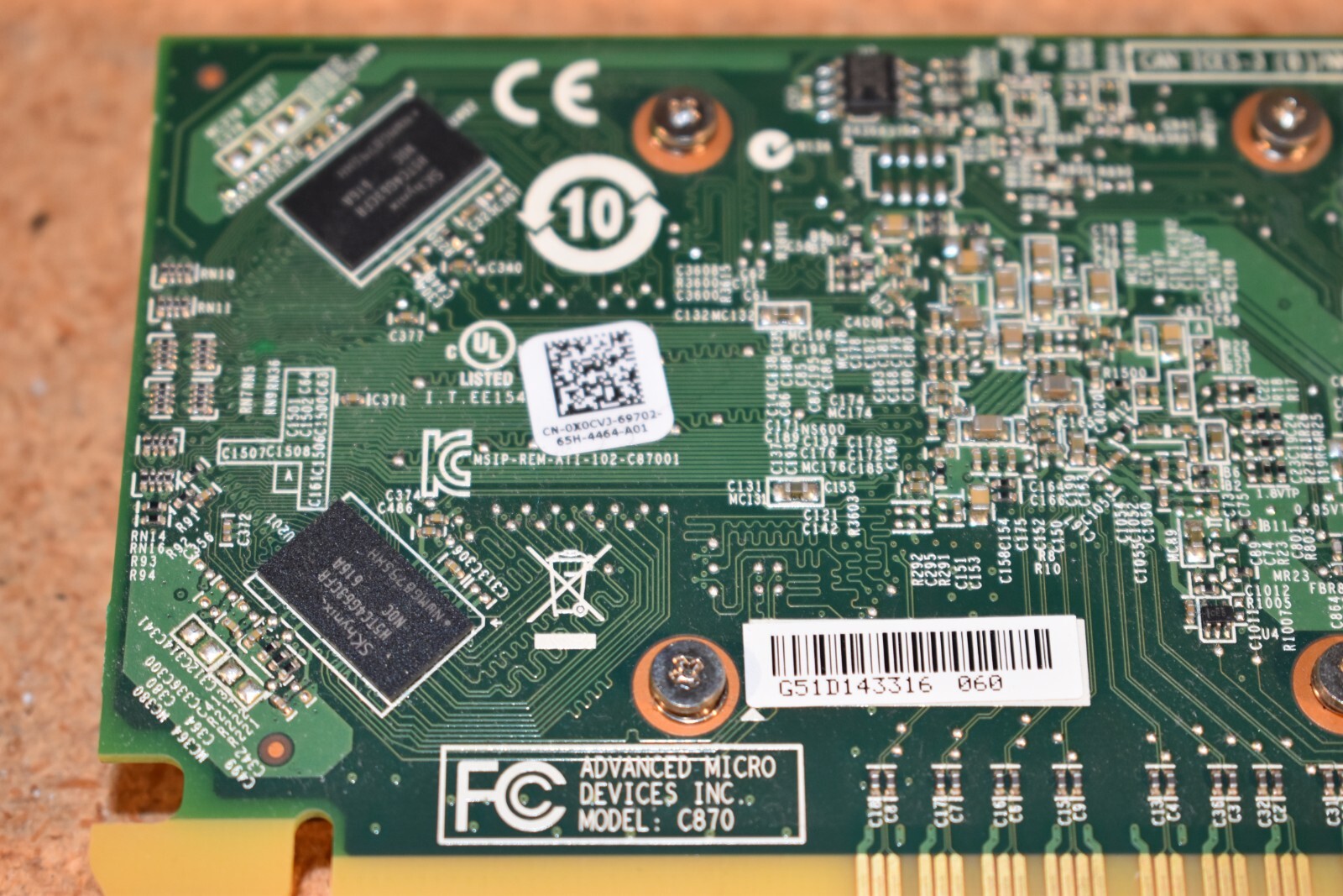 Dell AMD Radeon R5 340X 2GB GDDR3 PCIe DVI DP Low Profile Graphics Card 0X0CVJ