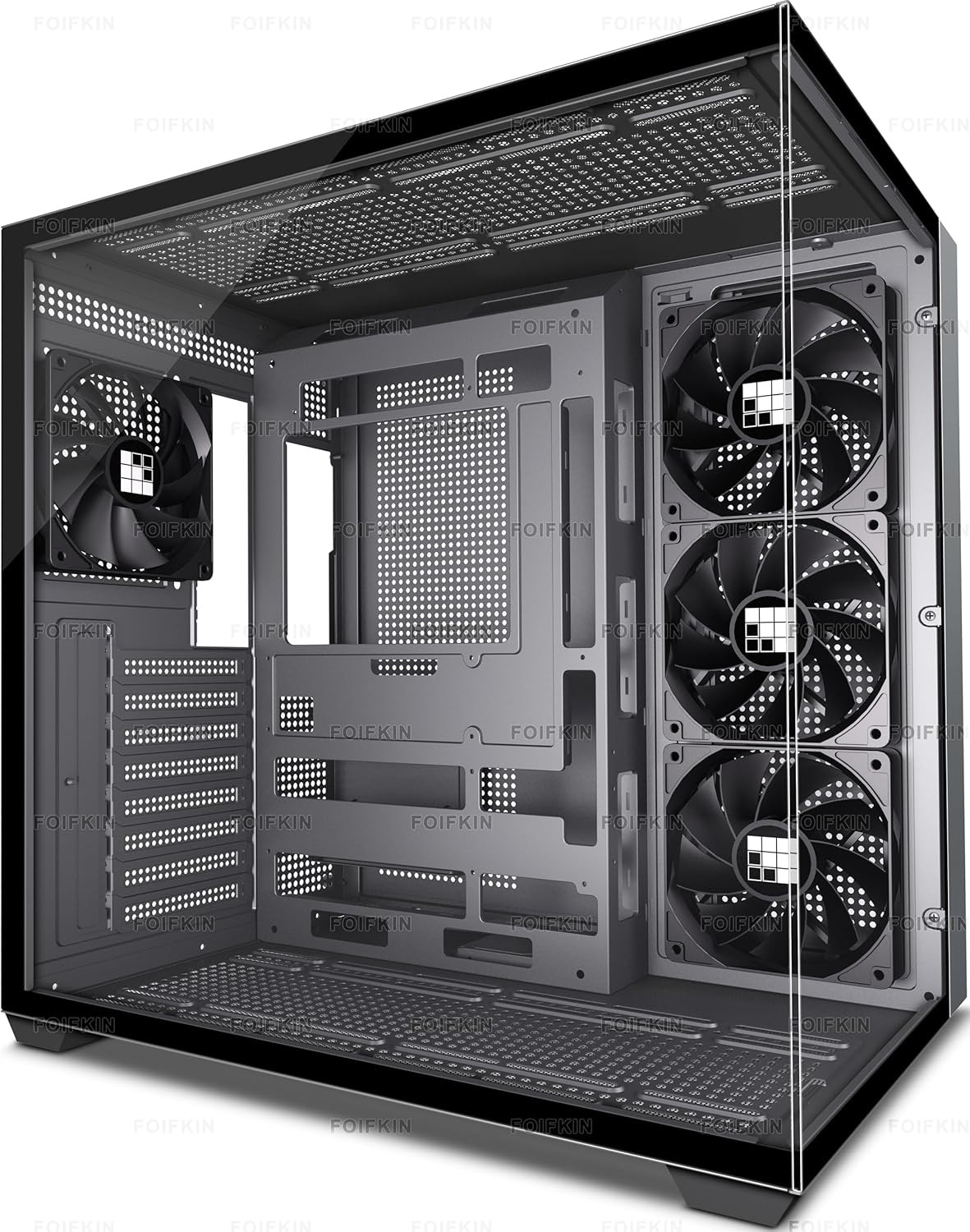 F300 (2025) PC Case – Pre-Installed 4 No RGB Fan, ATX Mid-Tower Computer Case, G