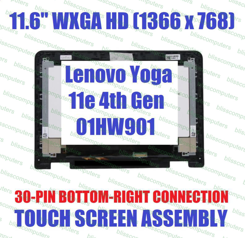 11.6″ Lenovo ThinkPad Yoga 11e 4th Gen 20HU LCD Display Touch Screen REPLACEMENT