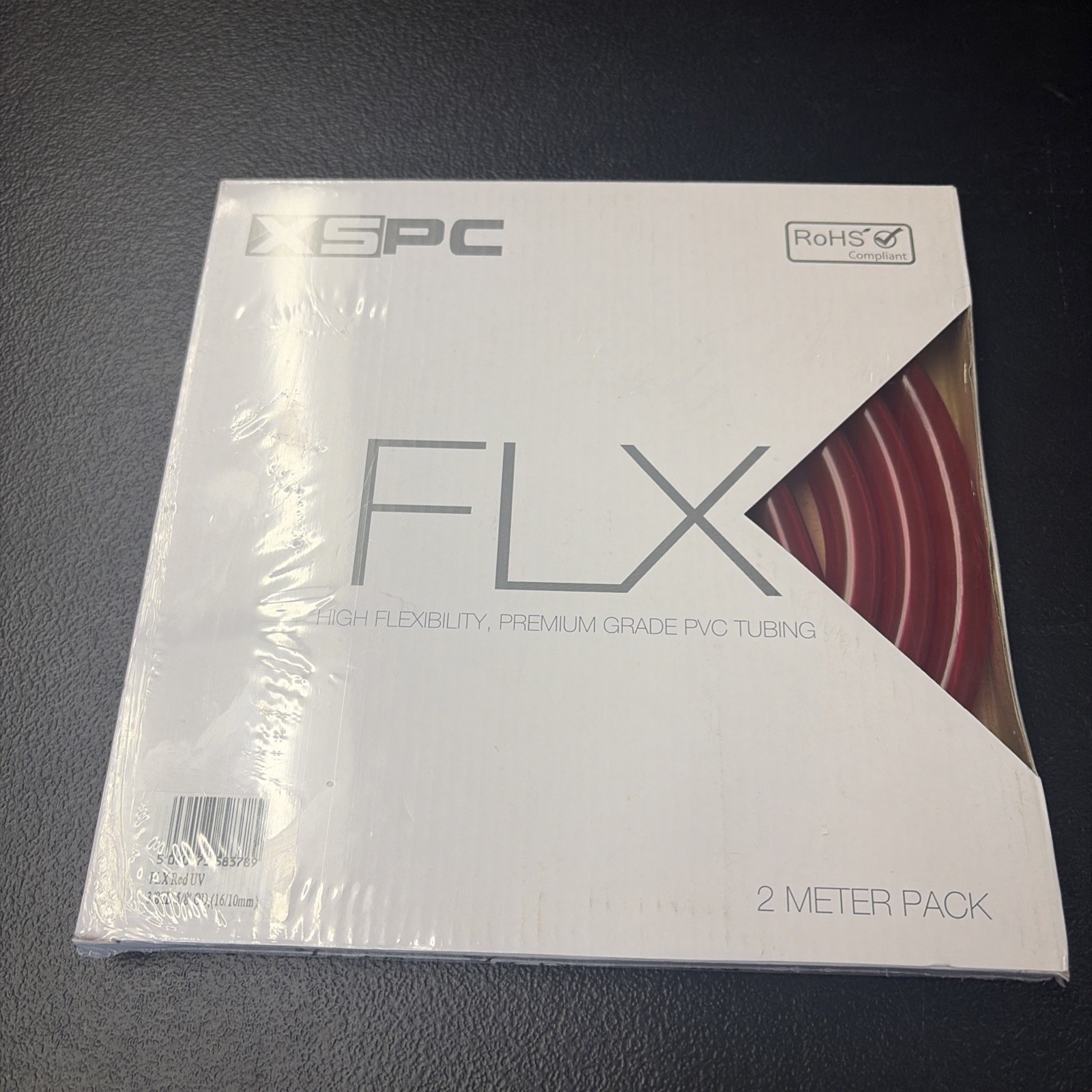 NIB NOS XSPC FLX 3/8″ ID 5/8″ OD 16/10MM FLEX RED UV PREMIUM PVC TUBING NR 2 MTR