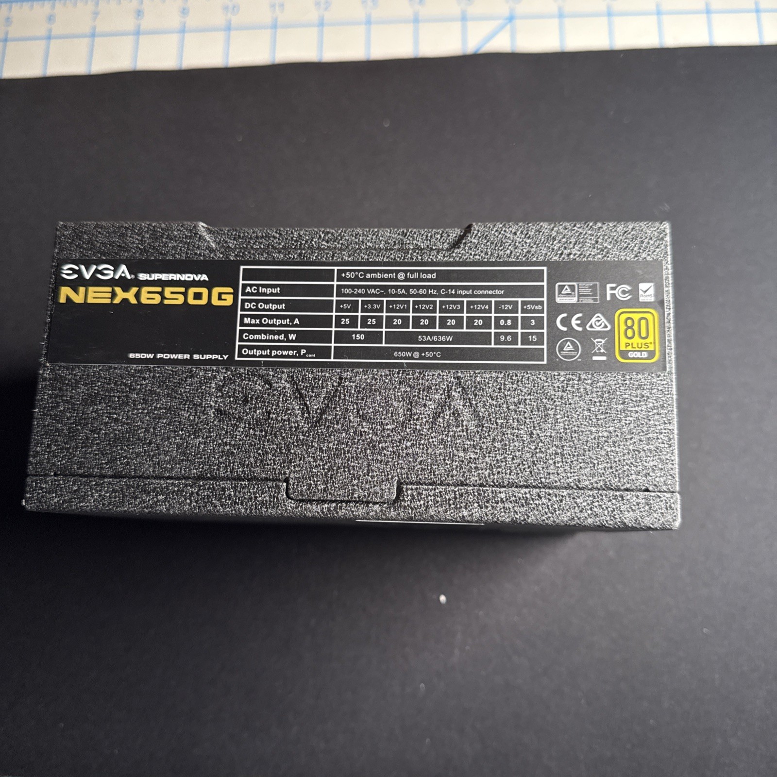 EVGA SuperNOVA NEX650G 650W 80 PLUS Gold ATX Power Supply USED
