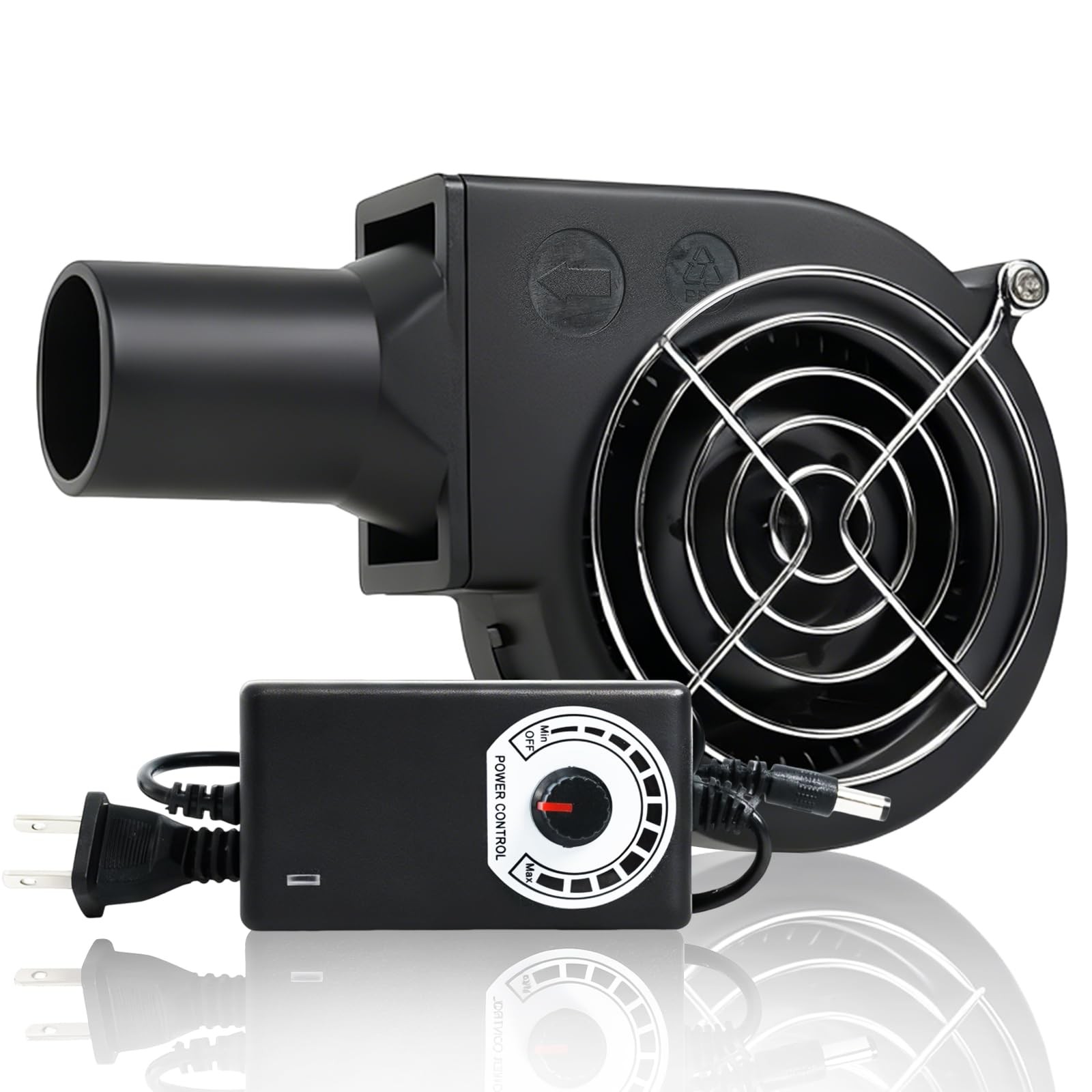 KUNRISE BBQ 97mm × 33mm Blower Fan, High Airflow 110V 120V Variable Speed Cen…