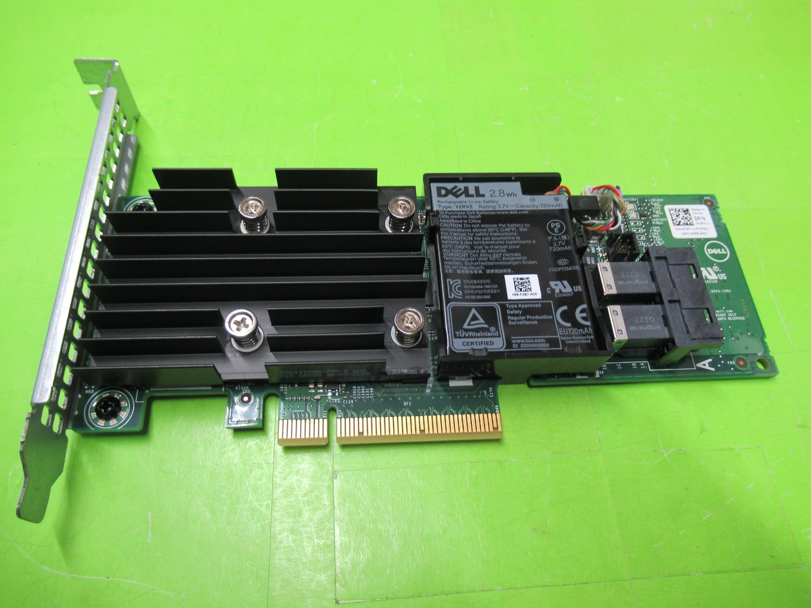 DELL PERC H740P 8-PORT 12GB/S SAS RAID CONTROLLER 1M71J3JH35 DPNHJ High Profile