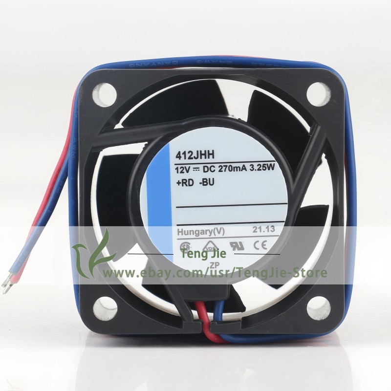 412JHH DC 12V 270mA 3.25W 4025 40X40X25MM two-wire inverter chassis Cooling Fan