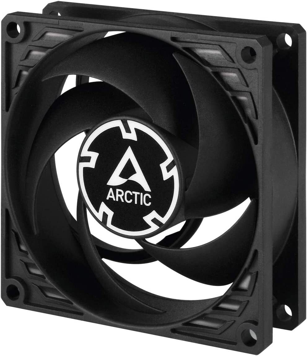 ARCTIC P8 – 80 mm Case Fan, Pressure-Optimised, Very quite motor – Black