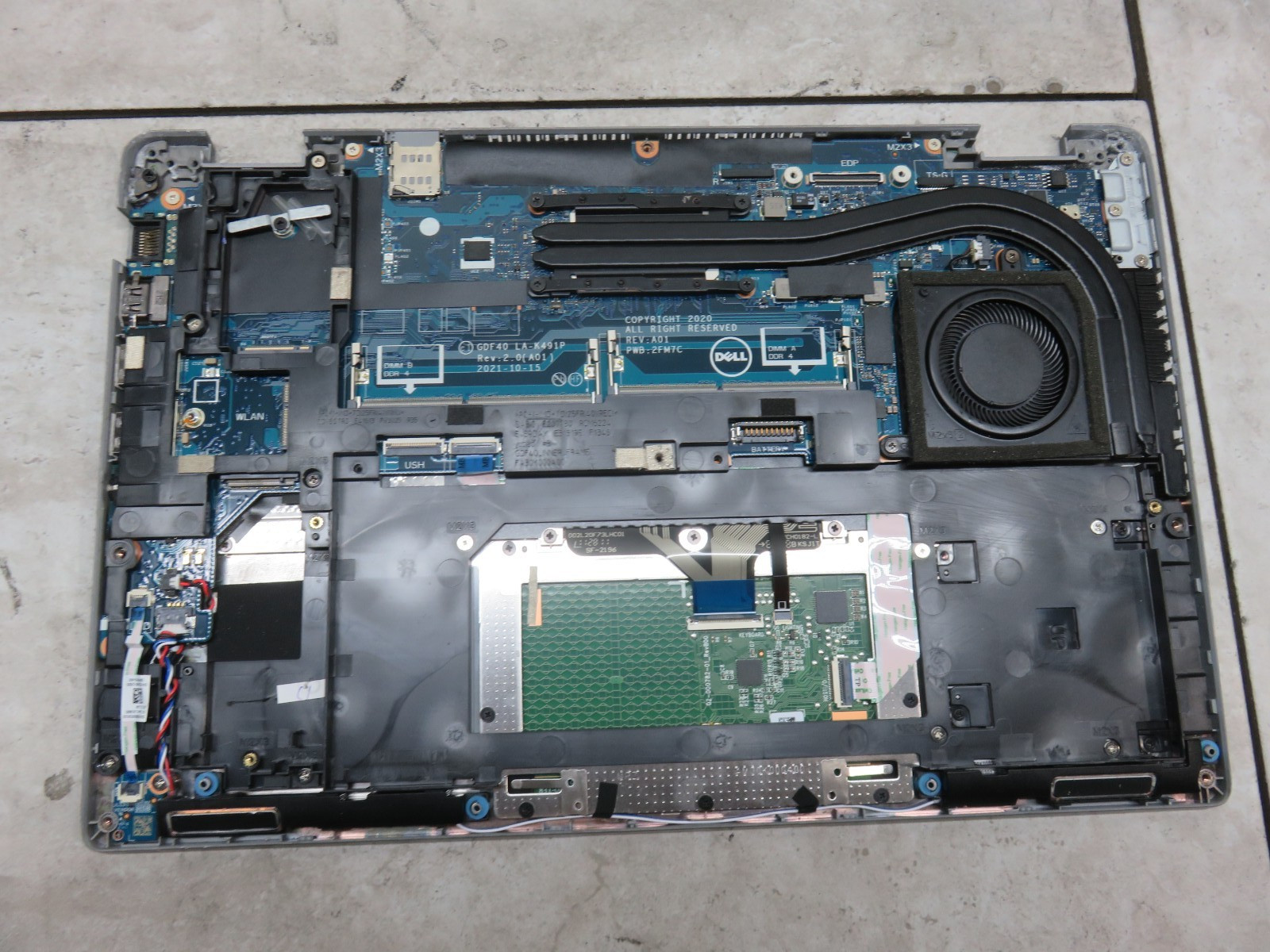Dell Latitude 14” 5420 OEM Intel i5-1145G7 2.6GHz Motherboard 1M3M4 LA-K491P