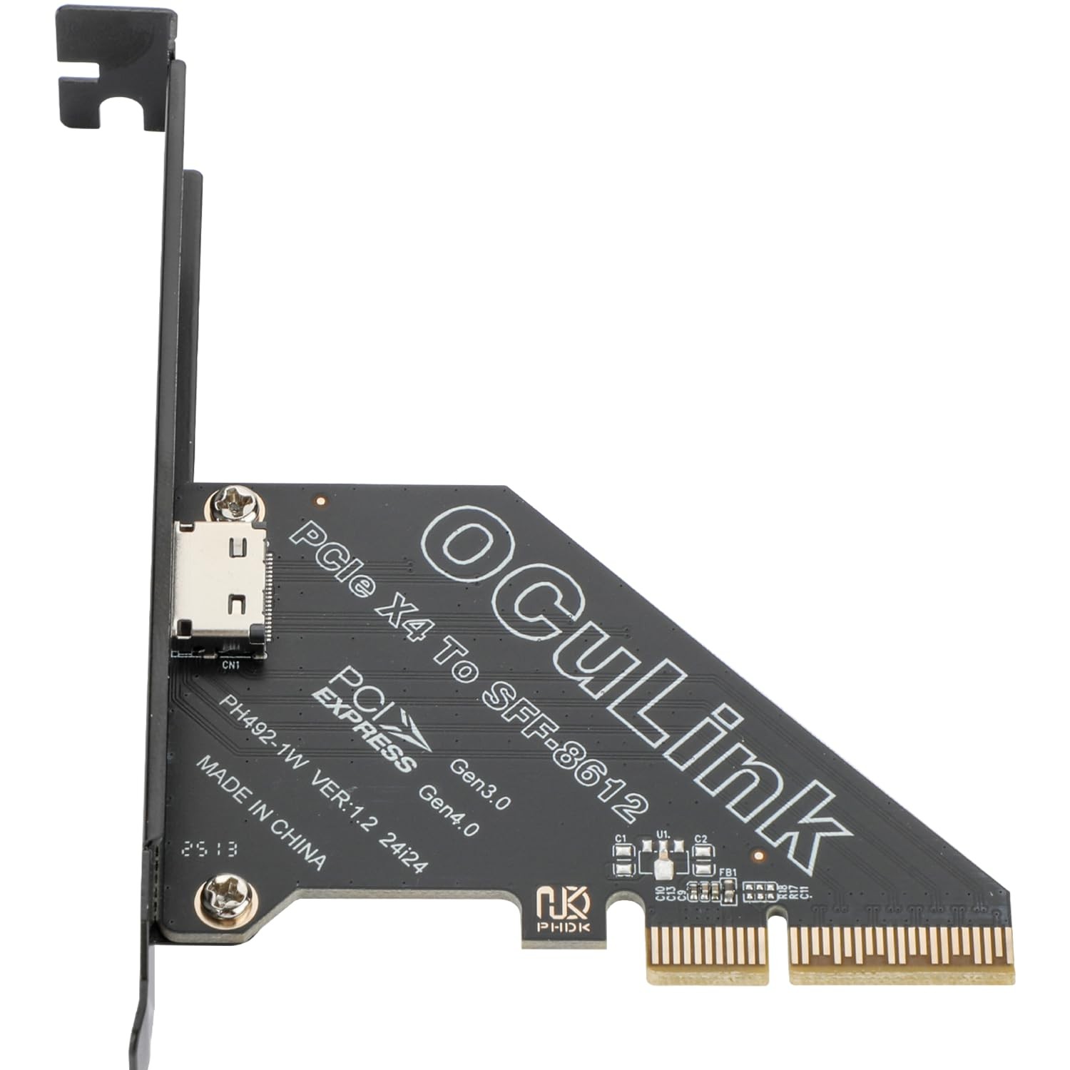 PCIe 4.0 x4 64Gbps Compatible OCuLink SFF8612 SFF8611 External GPU Card