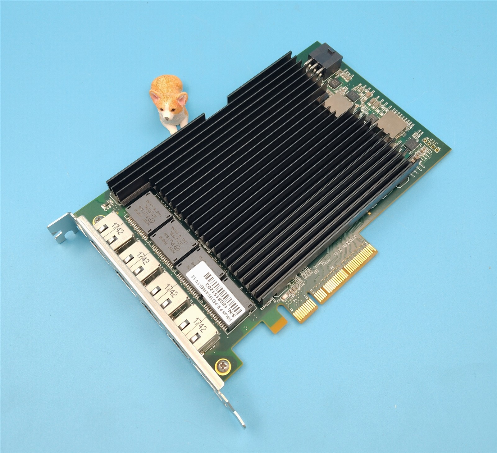 PE310G4I40EU-T SILICOM QUAD PORT 10GB PCLE RJ45 X540-T4 ETHERNET NETWORK ADAPTER