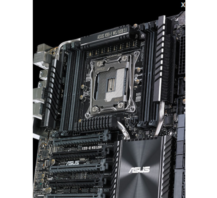 Asus x99-e ws/usb3.1 motherboard lga2011-v3 ATX ddr4 and I/O shield DDR4 XMP SLI