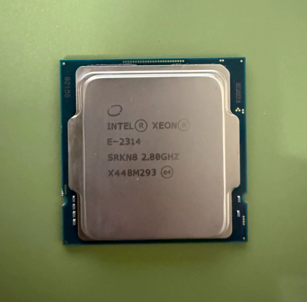 E-2314 Intel Xeon 4Core 8M cache 2.80GHz to 4.50GHz LGA1200 TDP65W CPU processor