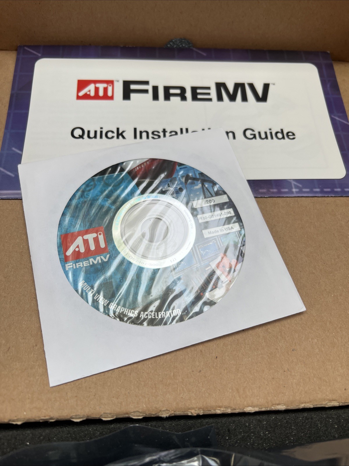 ATI FireMV 2200 PCI 64mb Graphics Card Dual Display GPU Kit In Box ❤️