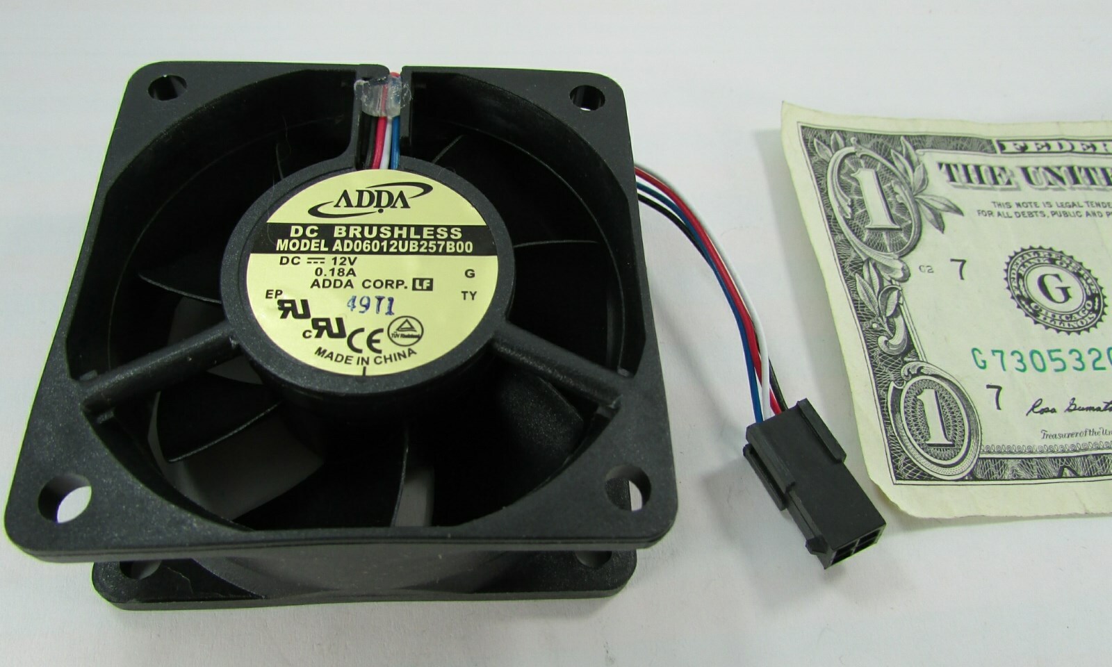 New ADDA 12VDC .18A 60MM x 25MM PWM 4-Wire Ball Bearing Axial Chassis Case Fans
