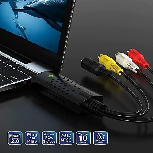 USB 2.0 Audio Video VHS to DVD VCR PC HDD Converter Adapter Digital Capture Card