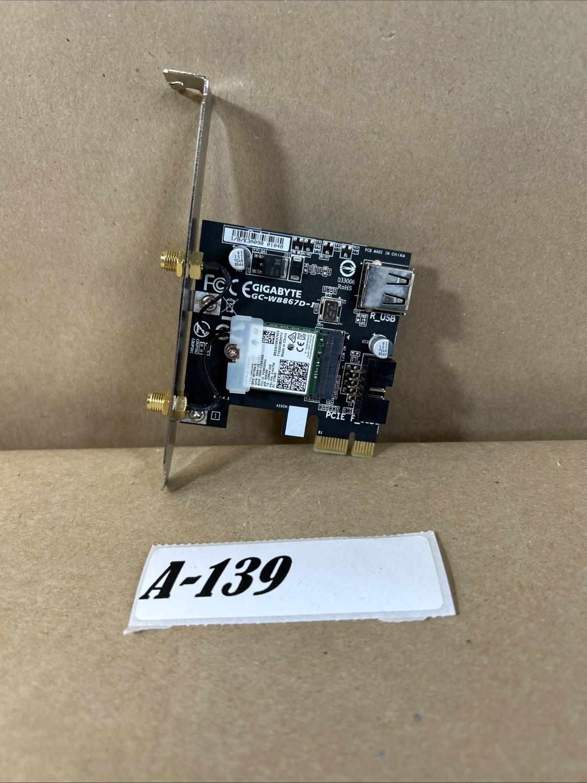 Gigabyte GC-WB867D-I 802.11AC PCI-e Wireless Dual Band WiFi Network Card