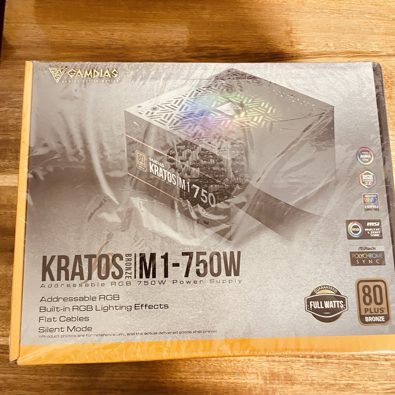 KRATOS M1 750W PC Power Supply ATX, 80 Plus Bronze Efficiency, ARGB Lighting