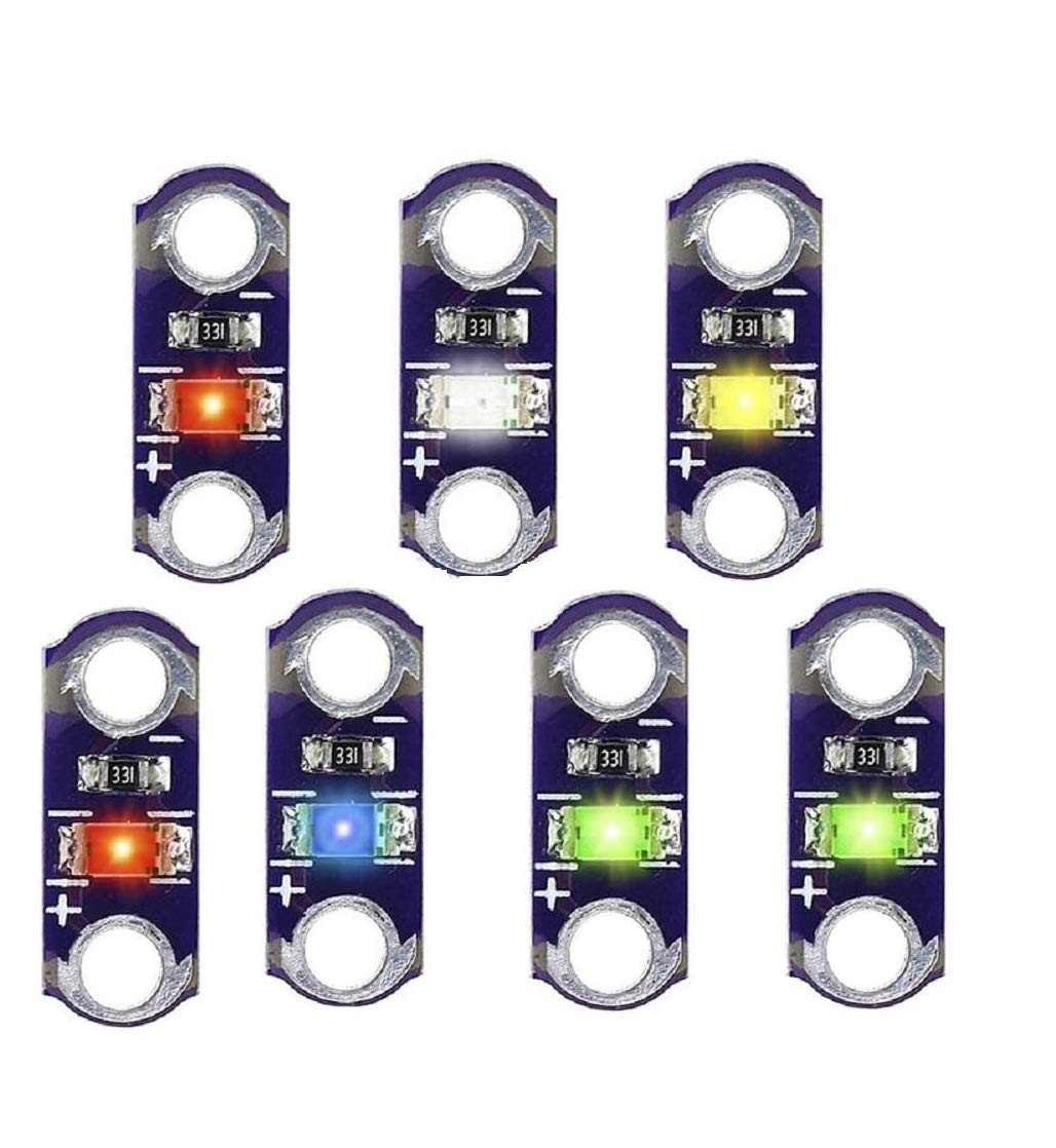 50pcs/lot Smart Electronics Lilypad Led Red/White/Orange/Emerald Green/Blue/Y…