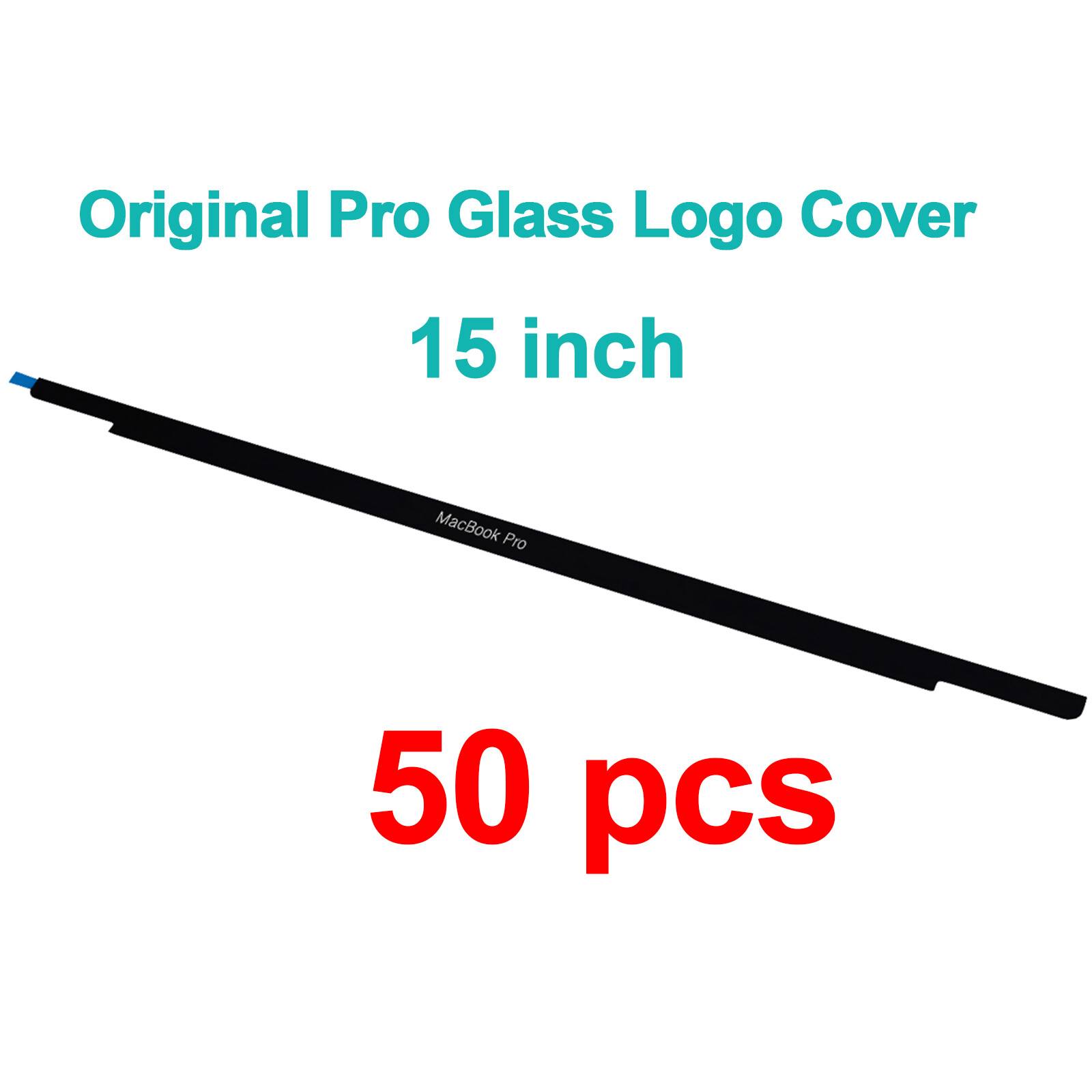 50PCS New Front Glass Trim Bezel Logo Cover For Macbook Pro 15″ A1990 2018 2019
