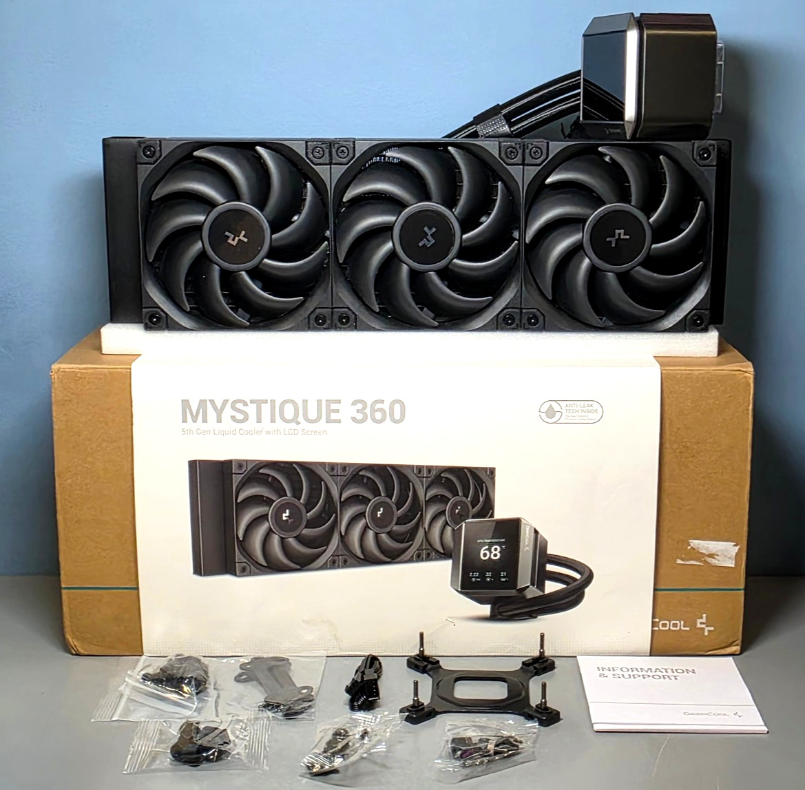 DeepCool MYSTIQUE 360 5th Gen Liquid Cooler with 2.8” LCD Screen Preowned