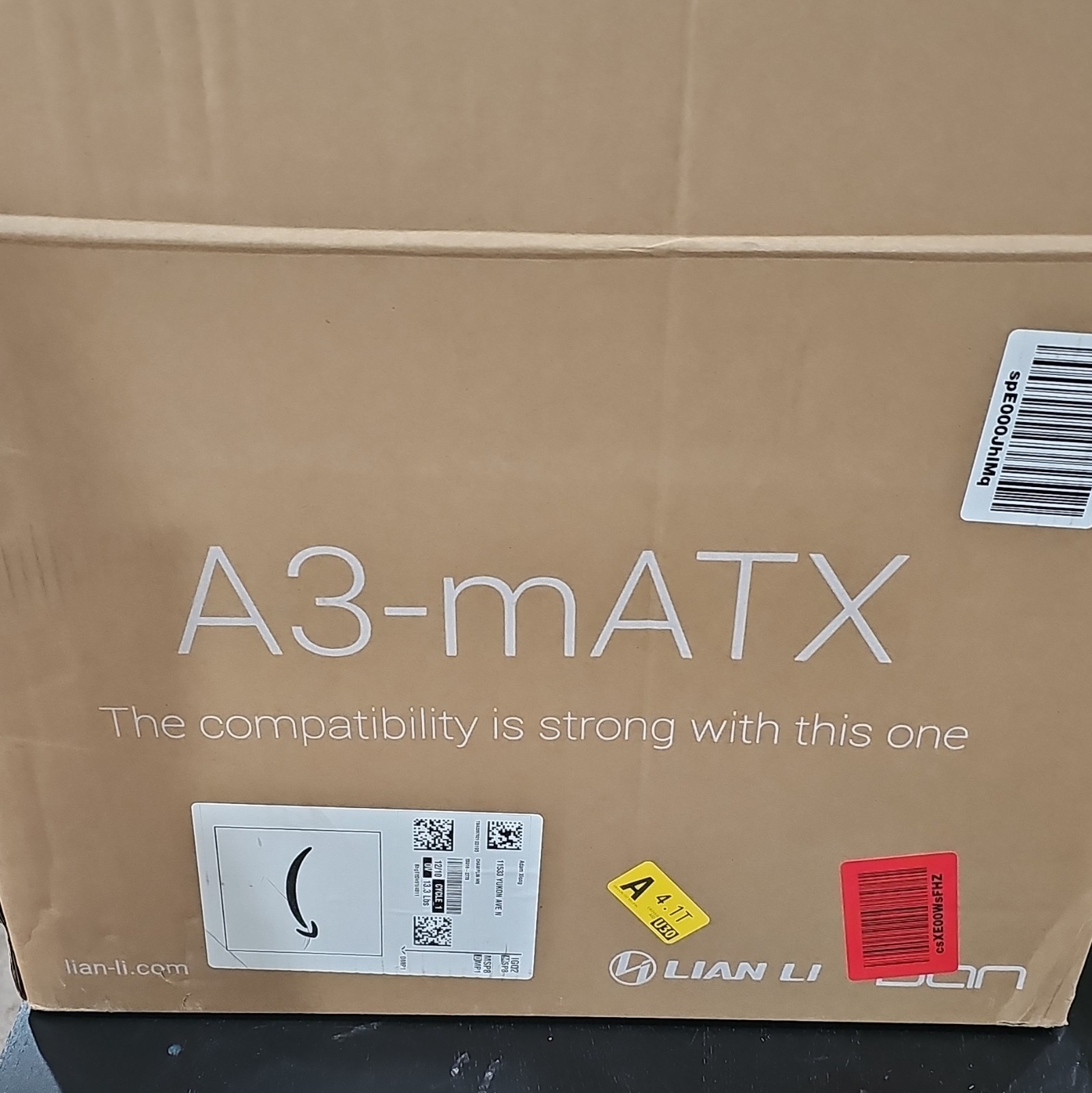 LIAN LI A3-mATX White MicroATX Steel Open Frame Case w/ USB Audio Ports