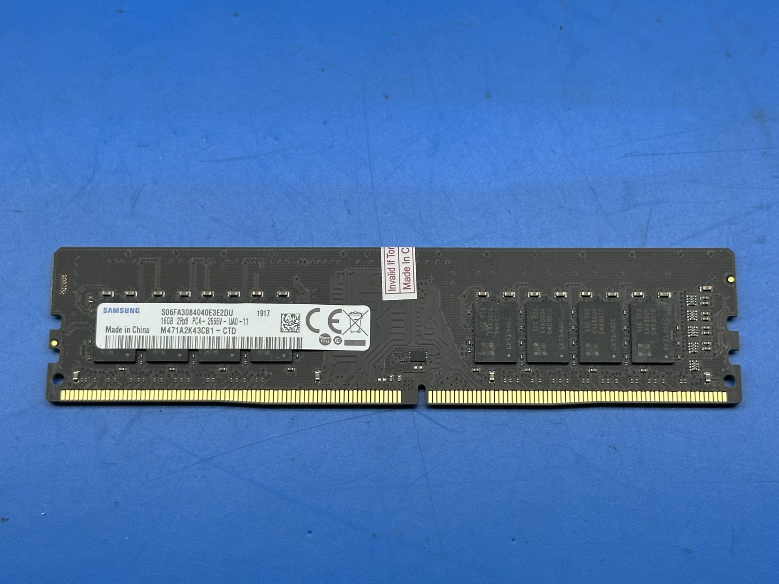 Samsung 16GB 2RX4 PC4-2666V M471A2K43CB1-CTD DDR4 UDIMM PC Desktop RAM – Tested