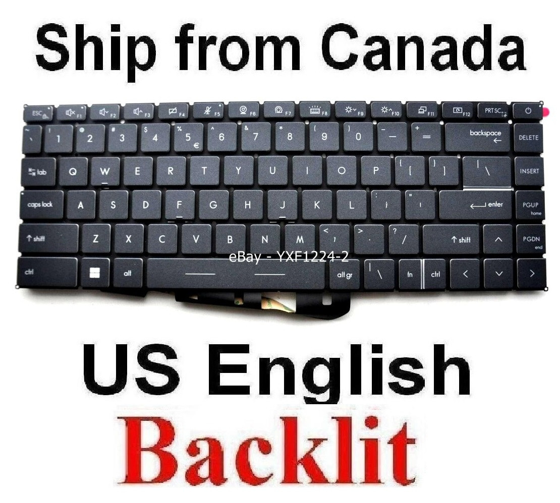 Keyboard for MSI Creator Z16 MS-1571 Z16-A11U A11UE A11UET – US English Backlit