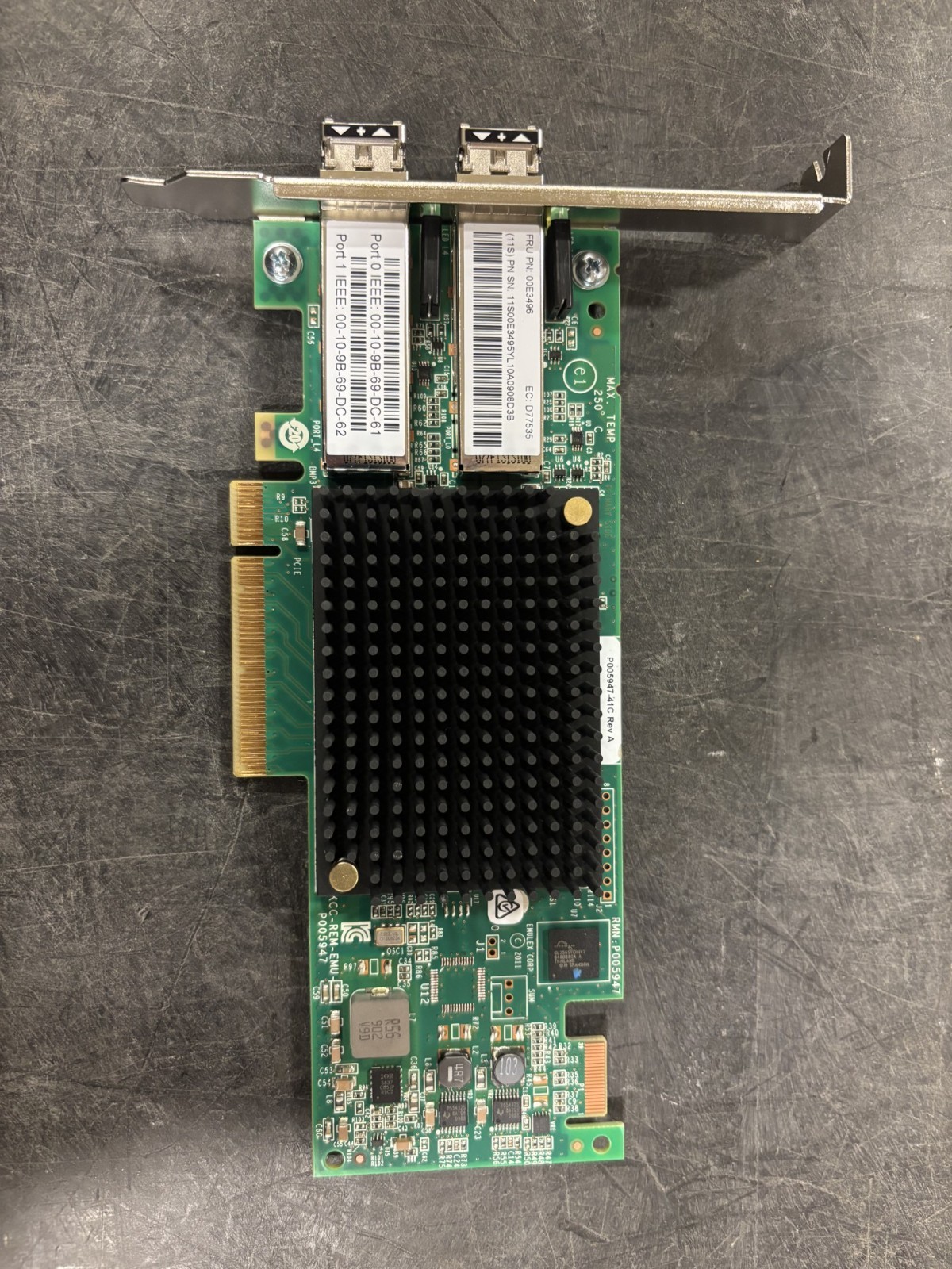 EN0A 00E3496 74Y2221 577F 16GB 2-Port Fibre Adapter IBM